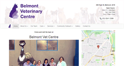 Desktop Screenshot of belmontvetcentre.com.au